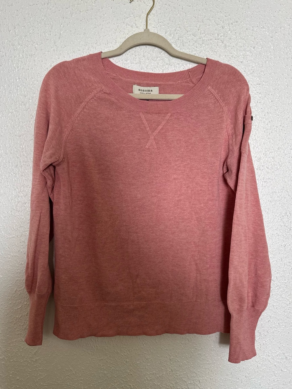 Sonoma Dusty Rose Sweater